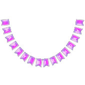 Bannière À Fanions Purple Pink Neon Gold Parties scintillant Drivers (Tout)