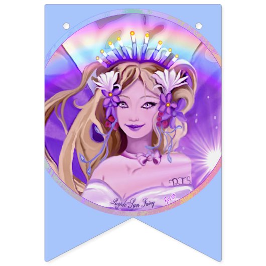 Bannière À Fanions Purple Sun Fairy (Deuxième drapeau)