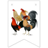 Bannière À Fanions Quatre gamecocks (Troisième drapeau)