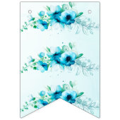 Bannière À Fanions Quelque chose de bleu, future mariée, floral, Baby (Deuxième drapeau)