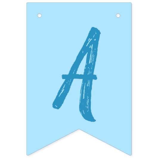 Bannière À Fanions Raccoon fête d'anniversaire bleu (Troisième drapeau)