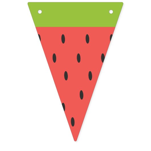 Bannière À Fanions Rafraîchir la pastèque d'été. (Troisième drapeau)