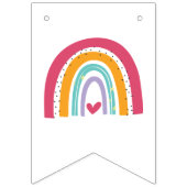 Bannière À Fanions Rainbow Bright Birday Party (Premier drapeau)