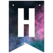 Bannière À Fanions Rainbow Galaxy Anniversaire (Deuxième drapeau)