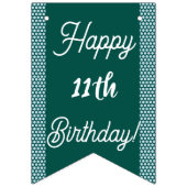 Bannière À Fanions Rainbow Pisces Parties scintillant fête d'annivers (Deuxième drapeau)