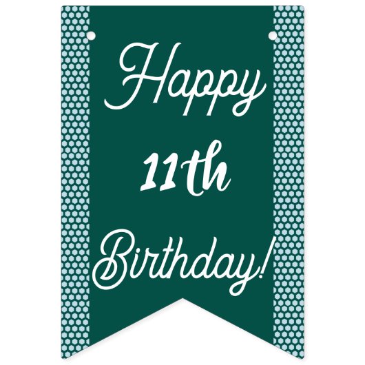 Bannière À Fanions Rainbow Pisces Parties scintillant fête d'annivers (Deuxième drapeau)