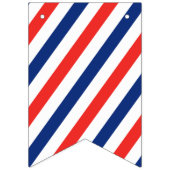 Bannière À Fanions Rayures de coiffeur (Troisième drapeau)