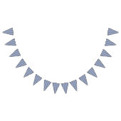 Bannière À Fanions Rayures minces verticales de marine (Tout)