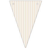 Bannière À Fanions Rayures Simples - Lin Souple (Troisième drapeau)