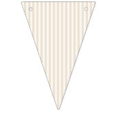 Bannière À Fanions Rayures Simples - Lin Souple (Deuxième drapeau)