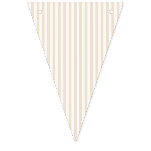 Bannière À Fanions Rayures Simples - Lin Souple (Premier drapeau)