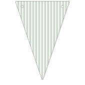 Bannière À Fanions Rayures Simples - Sauge Éteinte (Troisième drapeau)
