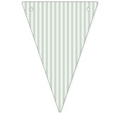 Bannière À Fanions Rayures Simples - Sauge Éteinte (Deuxième drapeau)
