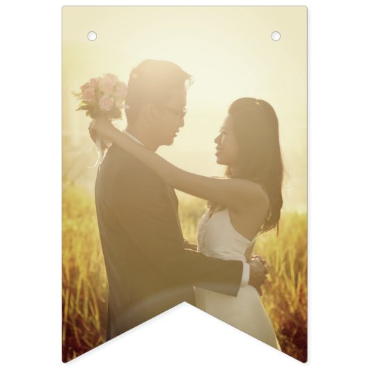 Bannière À Fanions Rectangle Double Bonheur Mariage chinois photo (Deuxième drapeau)