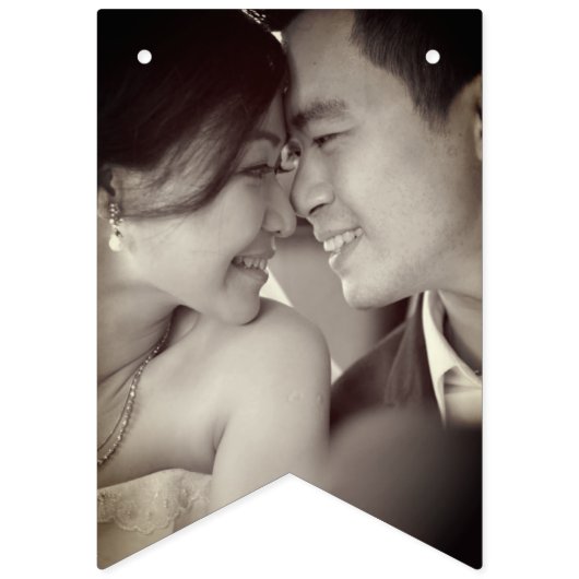 Bannière À Fanions Rectangle Double Bonheur Mariage chinois photo (Premier drapeau)