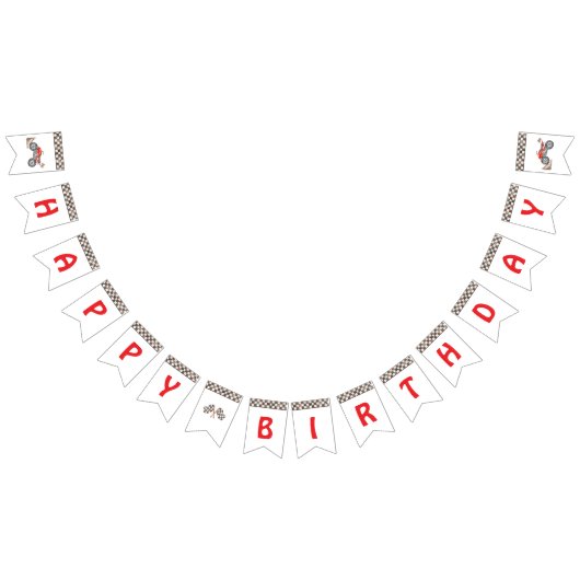 Bannière À Fanions Red 4 Wheeler Quad Vélo Flags (Tout)