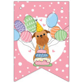 Bannière À Fanions Red Brussels Griffon Dog Anniversaire (Premier drapeau)