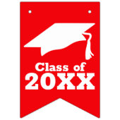 Bannière À Fanions Red Félicitations Grad (Premier drapeau)