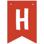 Bannière À Fanions Red Firetruck Thème Joyeux anniversaire (Deuxième drapeau)