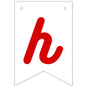 Bannière À Fanions Retro Cherry 1er anniversaire (Deuxième drapeau)