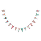 Bannière À Fanions Retro Cherry Bunting. (Tout)
