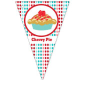 Bannière À Fanions Retro Cherry Bunting. (Deuxième drapeau)