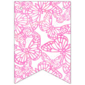 Bannière À Fanions Rêves papillons (rose) (Deuxième drapeau)