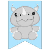 Bannière À Fanions Rhino Anniversaire Bleu (Premier drapeau)