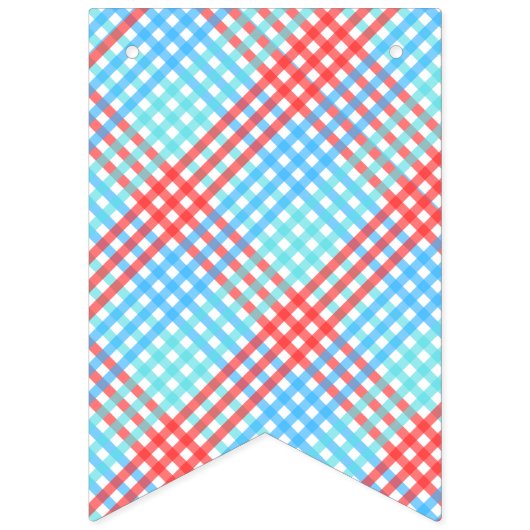 Bannière À Fanions Rocket Pop, Petit Plaid (Deuxième drapeau)