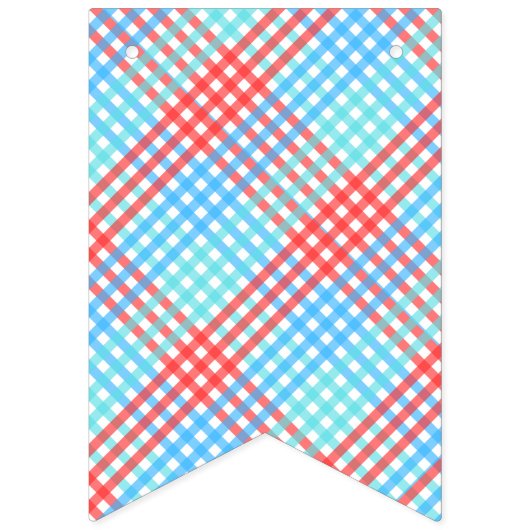 Bannière À Fanions Rocket Pop, Petit Plaid (Premier drapeau)
