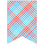 Bannière À Fanions Rocket Pop, Petit Plaid (Troisième drapeau)
