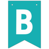 Bannière À Fanions Romantique Turquoise Love Valentine Célébrer Photo (Premier drapeau)