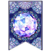 Bannière À Fanions Rosace bleue (Deuxième drapeau)