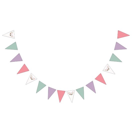 Bannière À Fanions Rose Antlers & Party Garland Décor d'anniversaire (Tout)