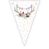 Bannière À Fanions Rose Antlers & Party Garland Décor d'anniversaire (Premier drapeau)