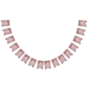 Bannière À Fanions Rose Gold Étincelle Parties scintillant Drives Mon