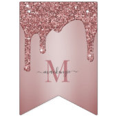 Bannière À Fanions Rose Gold Étincelle Parties scintillant Drives Mon (Premier drapeau)