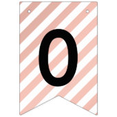 Bannière À Fanions Rose Gold Moderne 2025 Grad Party Grad Grad Grad (Deuxième drapeau)