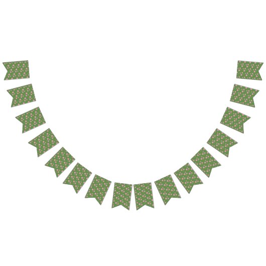 Bannière À Fanions Rose Green Stars Design moderne (Tout)