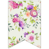 Bannière À Fanions Rose Poudré et Ivoire Mariage Dream Shower (Premier drapeau)