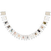 Bannière À Fanions Rose sauvage photo de premier anniversaire (Tout)