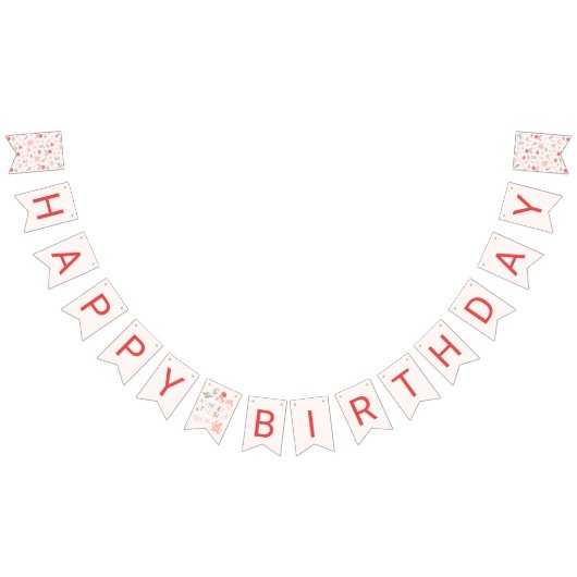 Bannière À Fanions Rose Sous La Mer Décor Fête Anniversaire (Tout)