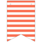 Bannière À Fanions Rouge/blanc et bleu/blanc barré (Deuxième drapeau)