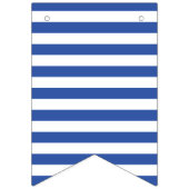 Bannière À Fanions Rouge/blanc et bleu/blanc barré (Troisième drapeau)