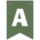 Bannière À Fanions Rouge et vert Joyeux 1er anniversaire (Troisième drapeau)