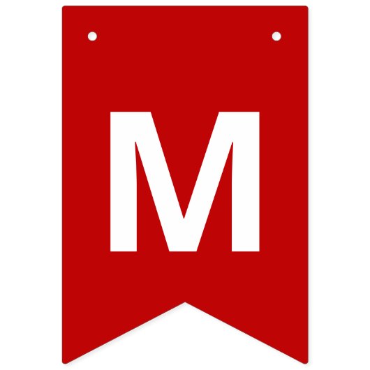 Bannière À Fanions Rouge simple | Green Joyeux Noël salutations (Premier drapeau)