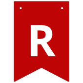 Bannière À Fanions Rouge simple | Green Joyeux Noël salutations (Troisième drapeau)