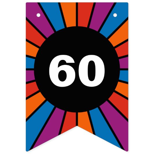 Bannière À Fanions Round Rays Frame 20 + votre backgr. & idées (Deuxième drapeau)