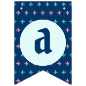 Bannière À Fanions Royal Prince Boy fête d'anniversaire Bun (Troisième drapeau)