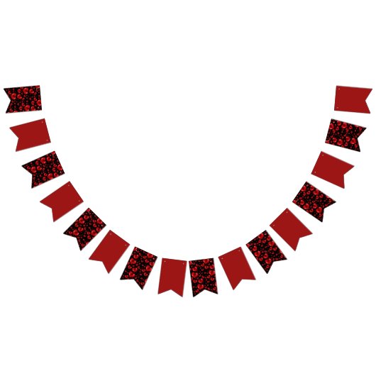 Bannière À Fanions Ruby Red Heart Gems (Tout)